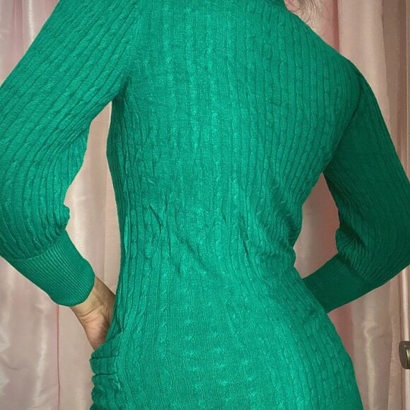 Twelve By Twelve Los Angeles Kelly Green Cardigan - Picture 3 of 5